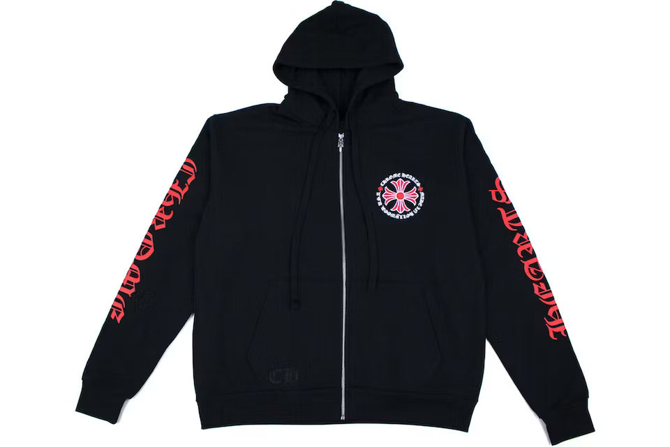 Chrome Hearts Made In Hollywood Plus Cross Zip Up Hoodie