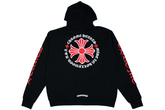 Chrome Hearts Made In Hollywood Plus Cross Zip Up Hoodie